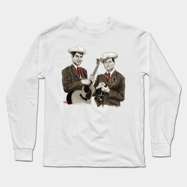 Jim & Jesse - An illustration by Paul Cemmick Long Sleeve T-Shirt by PLAYDIGITAL2020